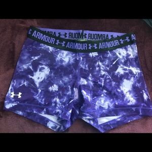 Purple Tye-dye Under Armour Spandex